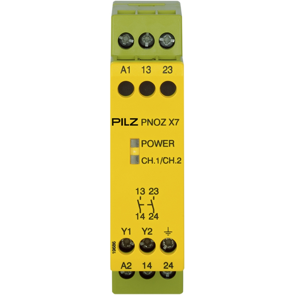 PILZ 皮尔兹安全继电器 PNOZ X7 110VAC 2n/o