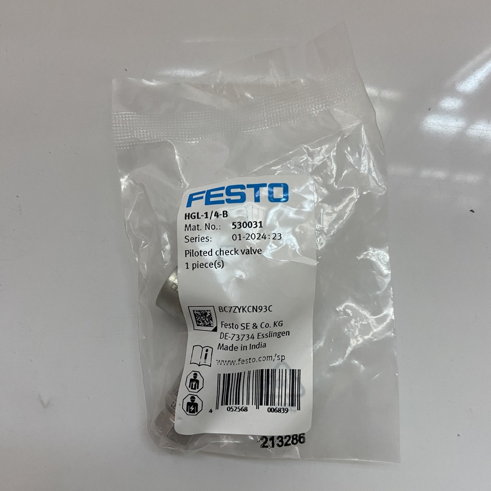 FESTO 费斯托 先导止回阀 HGL-1/4-B 530031