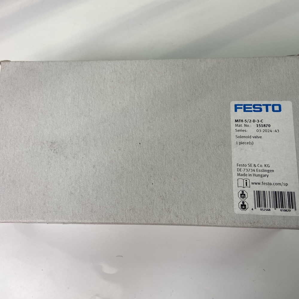 FESTO 费斯托 电磁阀 MFH-5/2-D-3-C 151870 产品图片