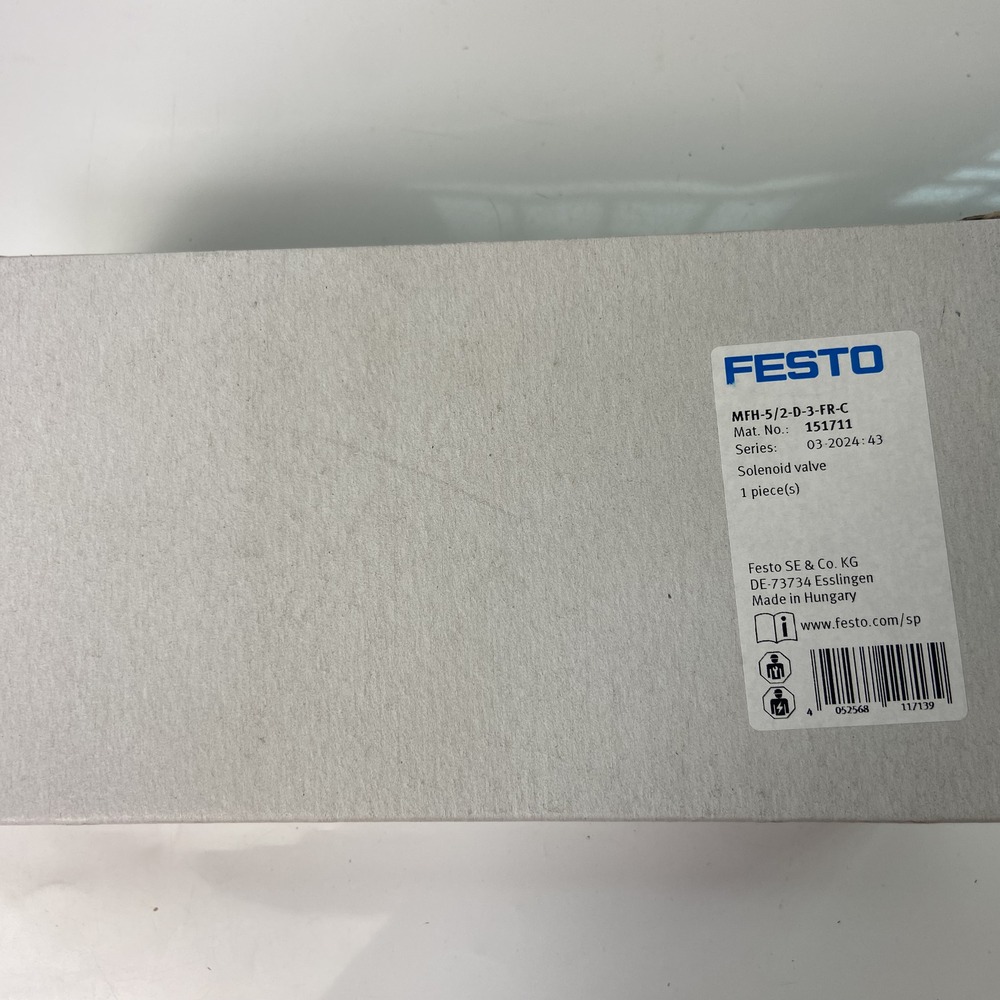 FESTO 费斯托 电磁阀  MFH-5/2-D-3-FR-C  151711
