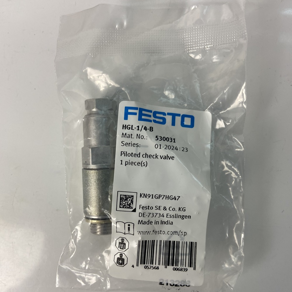FESTO 费斯托 先导止回阀 HGL-1/4-B 530031 产品图片