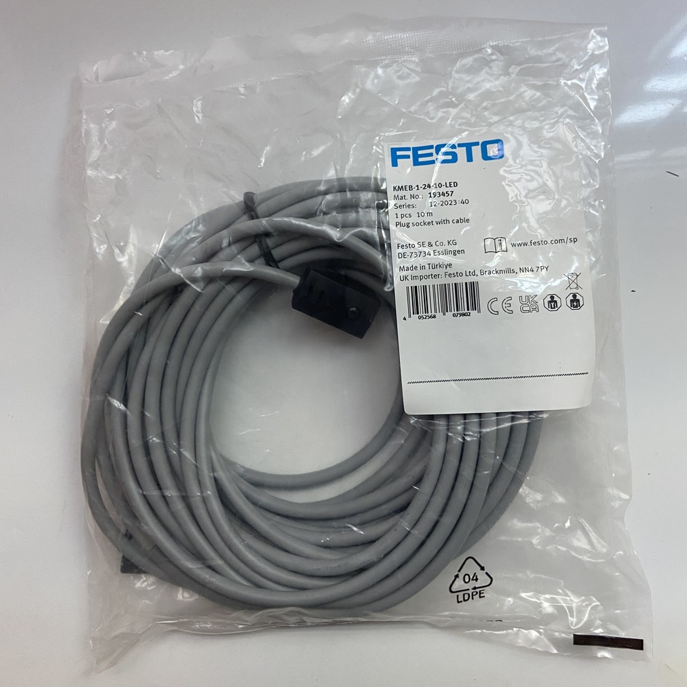 FESTO 费斯托 带电缆插座 KMEB-1-24-10-LED 193457