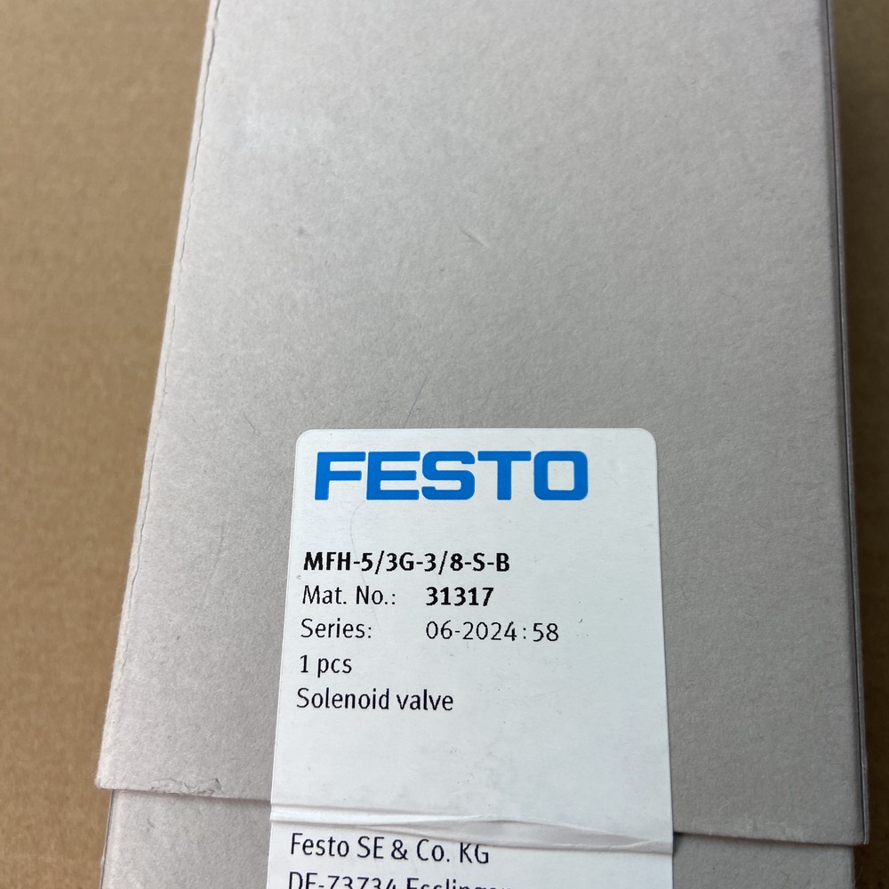 FESTO 费斯托 电磁阀 MFH-5/3G-3/8-S-B 31317