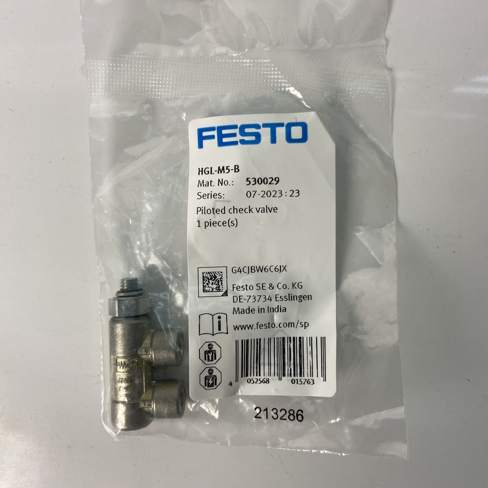 FESTO 费斯托 先导止回阀 HGL-M5-B 530029