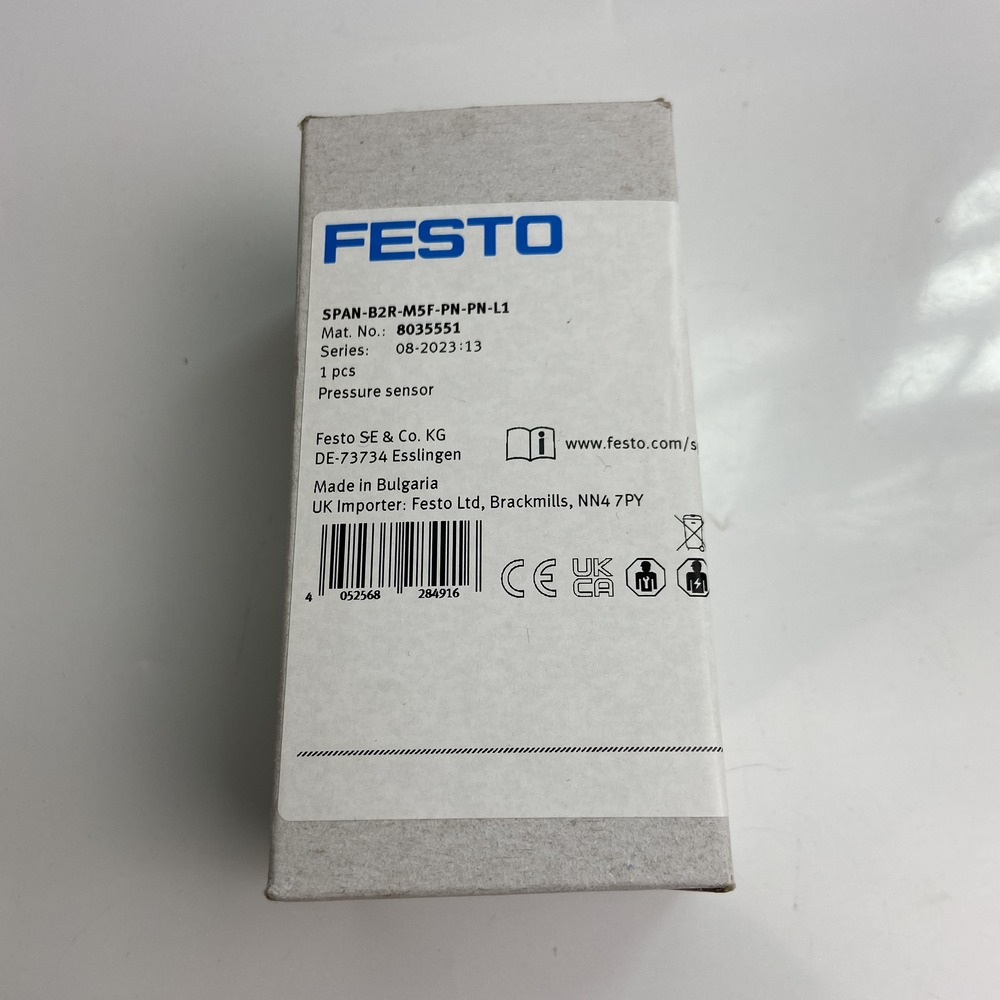 FESTO 费斯托 压力传感器 SPAN-B2R-M5F-PN-PN-L1 8035551