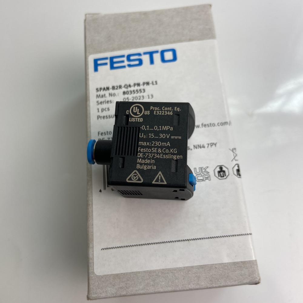 FESTO 费斯托 压力传感器 SPAN-B2R-Q4-PN-PN-L1 8035553 产品图片