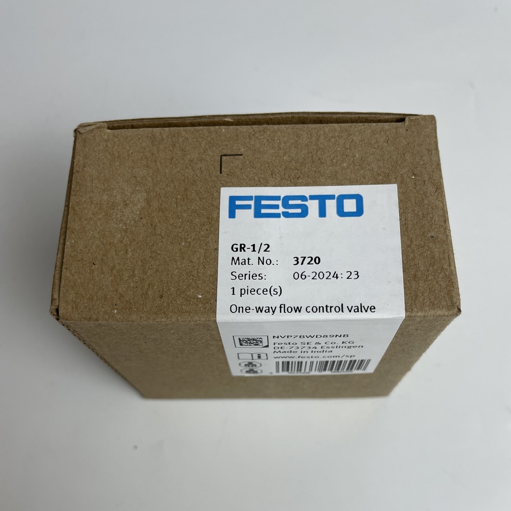 FESTO 费斯托 单向节流阀 GR-1/2 3720