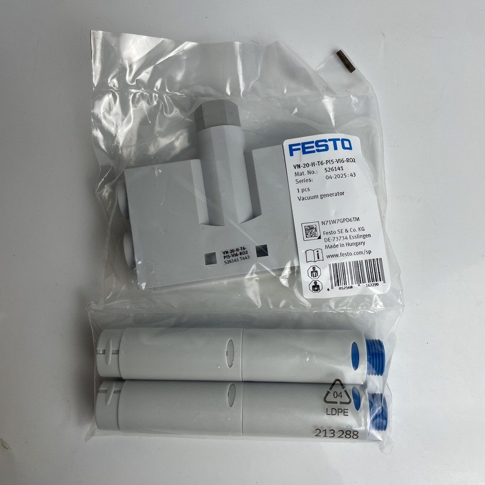 FESTO 费斯托  真空发生器  VN-20-H-T6-PI5-VI6-RO2 526141