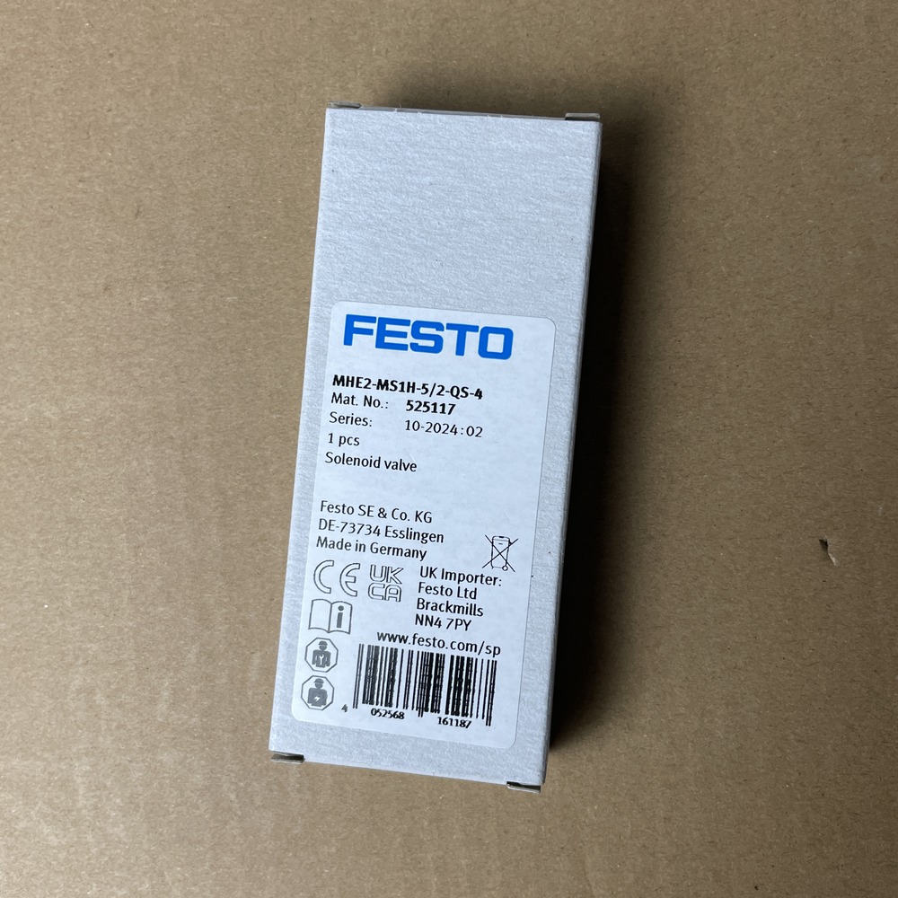 FESTO 费斯托 电磁阀 MHE2-MS1H-5/2-QS-4 525117 产品图片