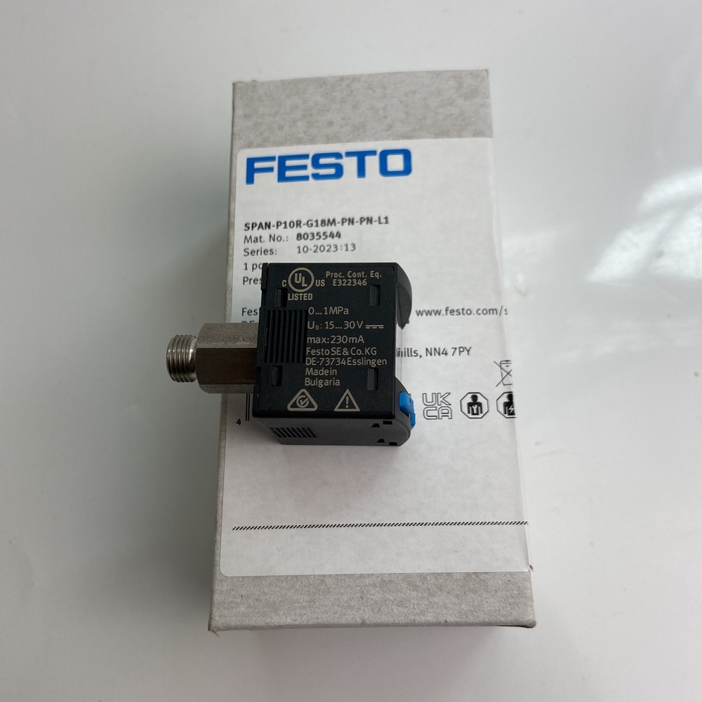 FESTO 费斯托 压力传感器 SPAN-P10R-G18M-PN-PN-L1 8035544 产品图片
