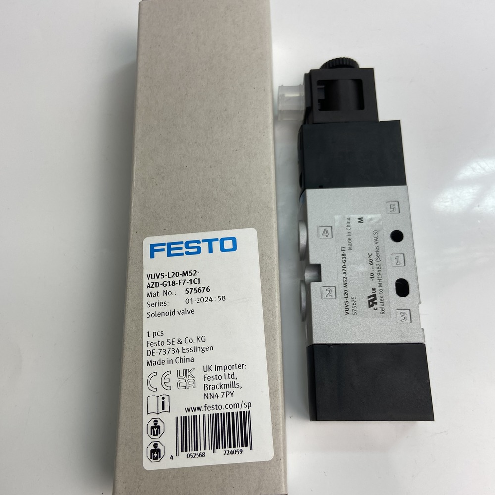FESTO 费斯托 电磁阀 VUVS-L20-M52-AZD-G18-F7-1C1 575676 产品图片