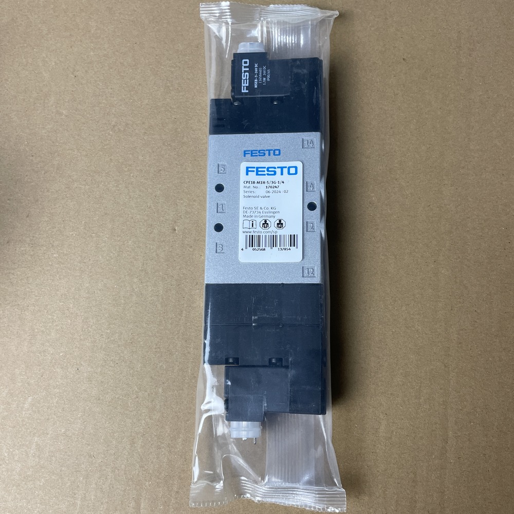 FESTO 费斯托 电磁阀 CPE18-M1H-5/3G-1/4 170247 产品图片