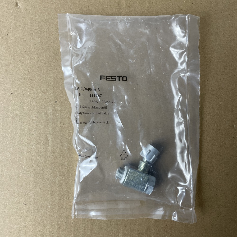 FESTO 费斯托 单向节流阀 GRLA-1/8-PK-4-B 151167 产品图片