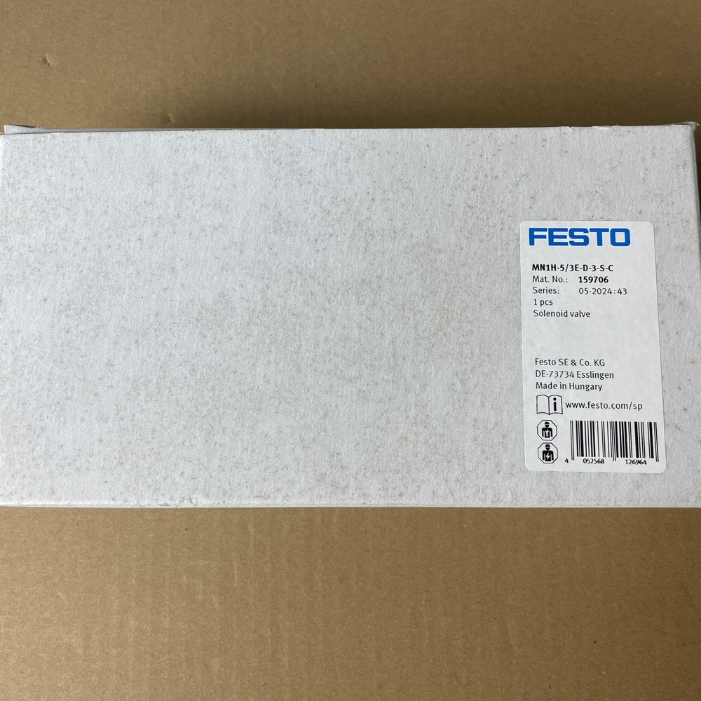 FESTO 费斯托 电磁阀MN1H-5/3E-D-3-S-C 159706 产品图片