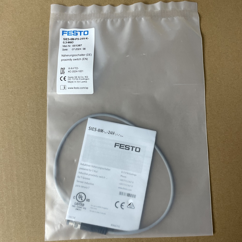 FESTO 费斯托 接近开关 SIES-8M-PS-24V-K-0,3-M8D 551387 产品图片