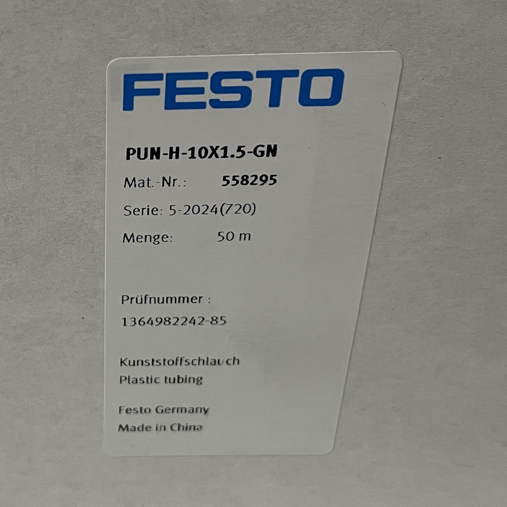 FESTO 费斯托 塑料气管PUN-H-10X1,5-GN 558295 产品图片