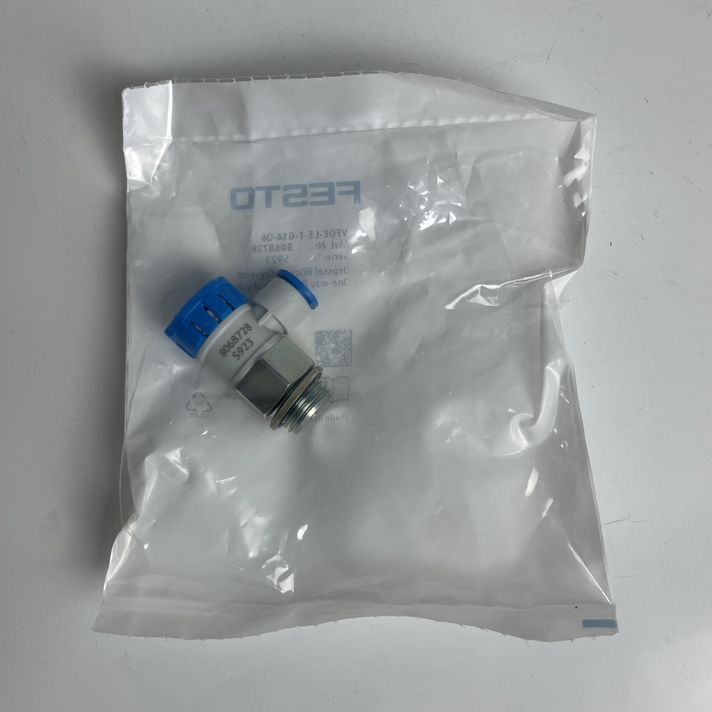 FESTO 费斯托 单向节流阀 VFOE-LE-T-G14-Q6 8068728 产品图片