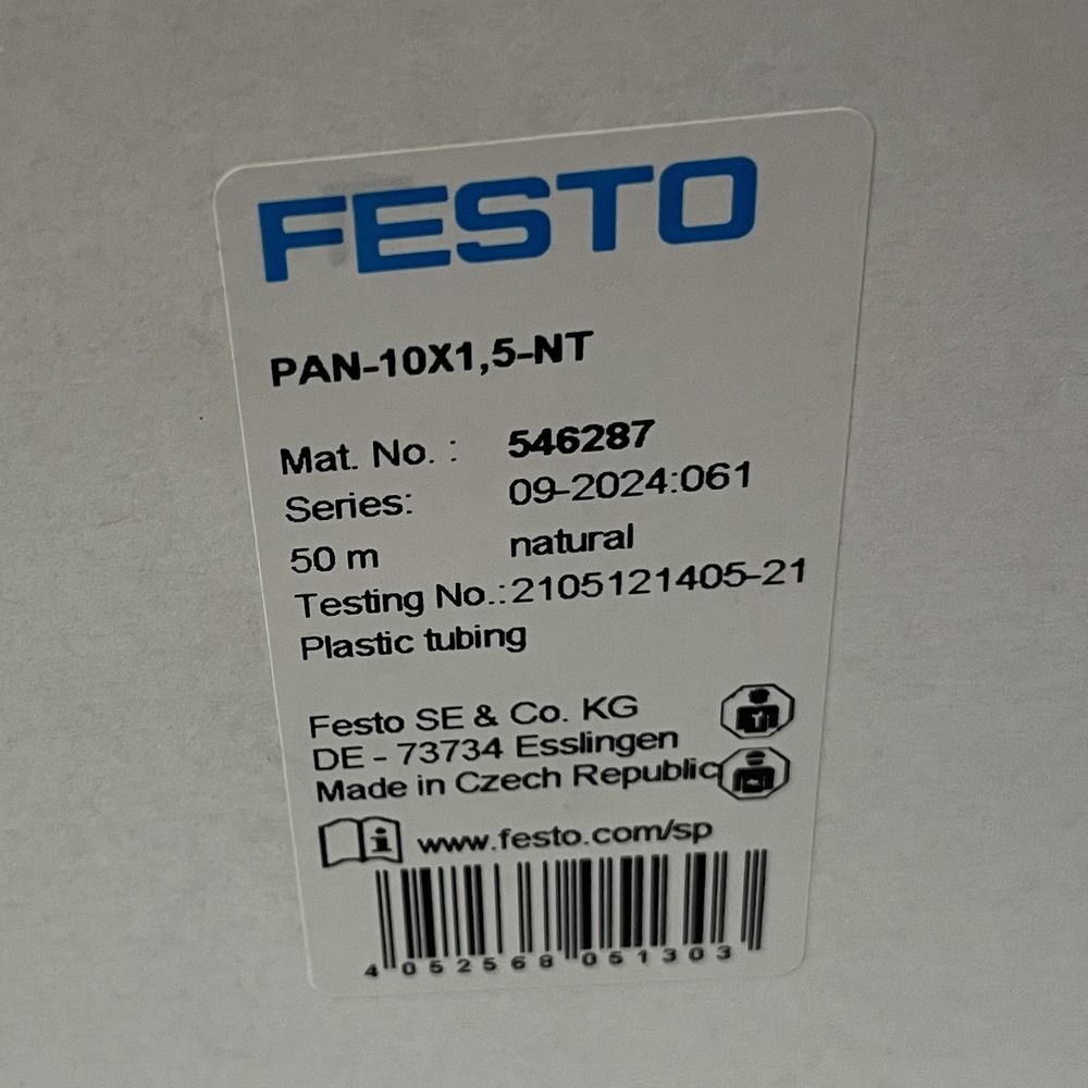 FESTO 费斯托 塑料气管 PAN-10X1,5-NT 546287 产品图片