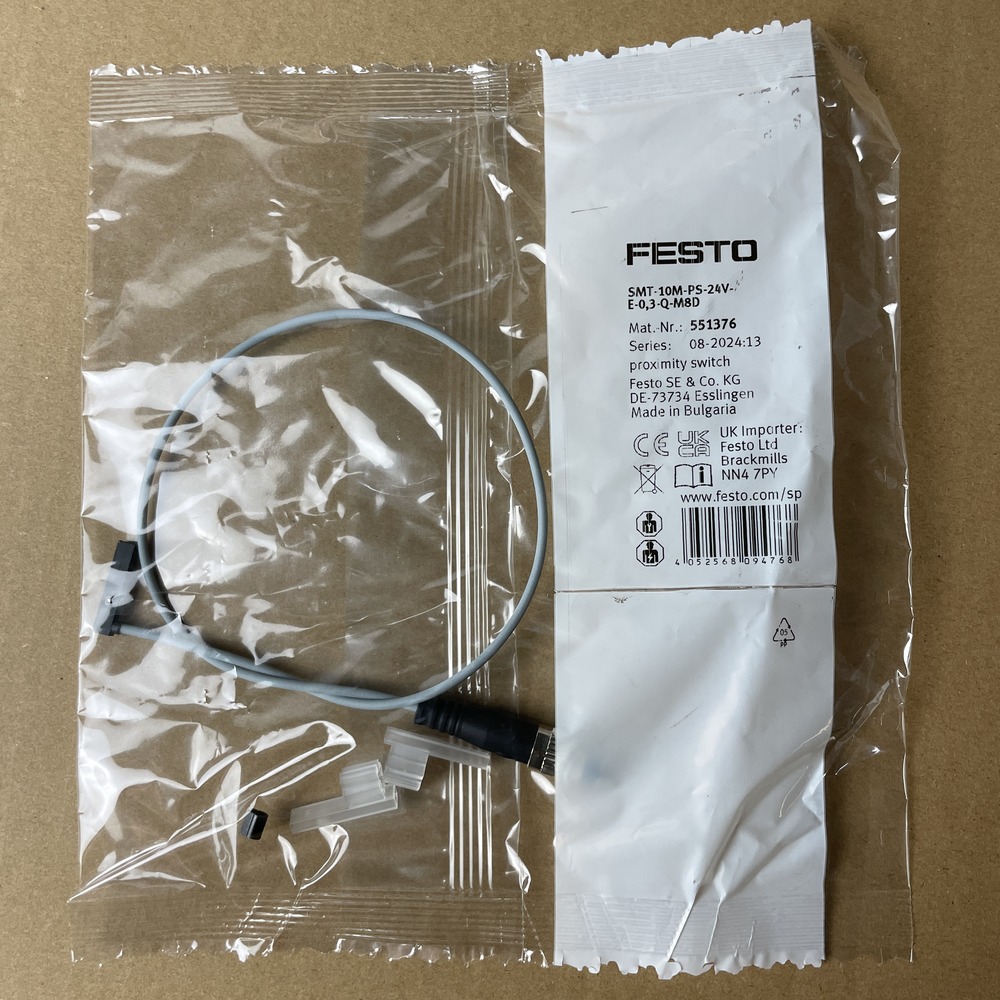 FESTO 费斯托 接近开关 SMT-10M-PS-24V-E-0,3-Q-M8D 551376 产品图片
