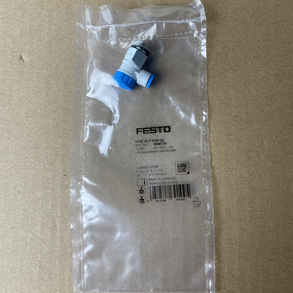FESTO 费斯托 单向节流阀 VFOE-LE-T-G18-Q4 8068725