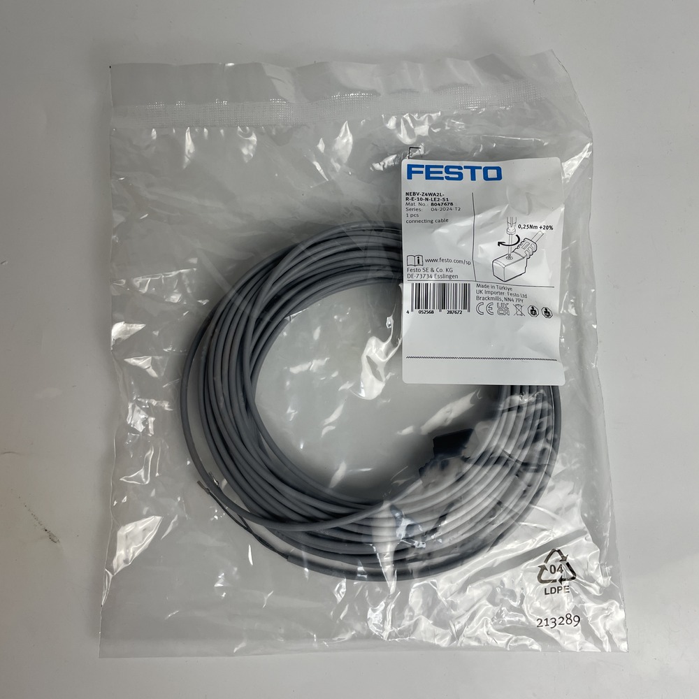 FESTO 费斯托 连接电缆 NEBV-Z4WA2L-R-E-10-N-LE2-S1 8047678 产品图片