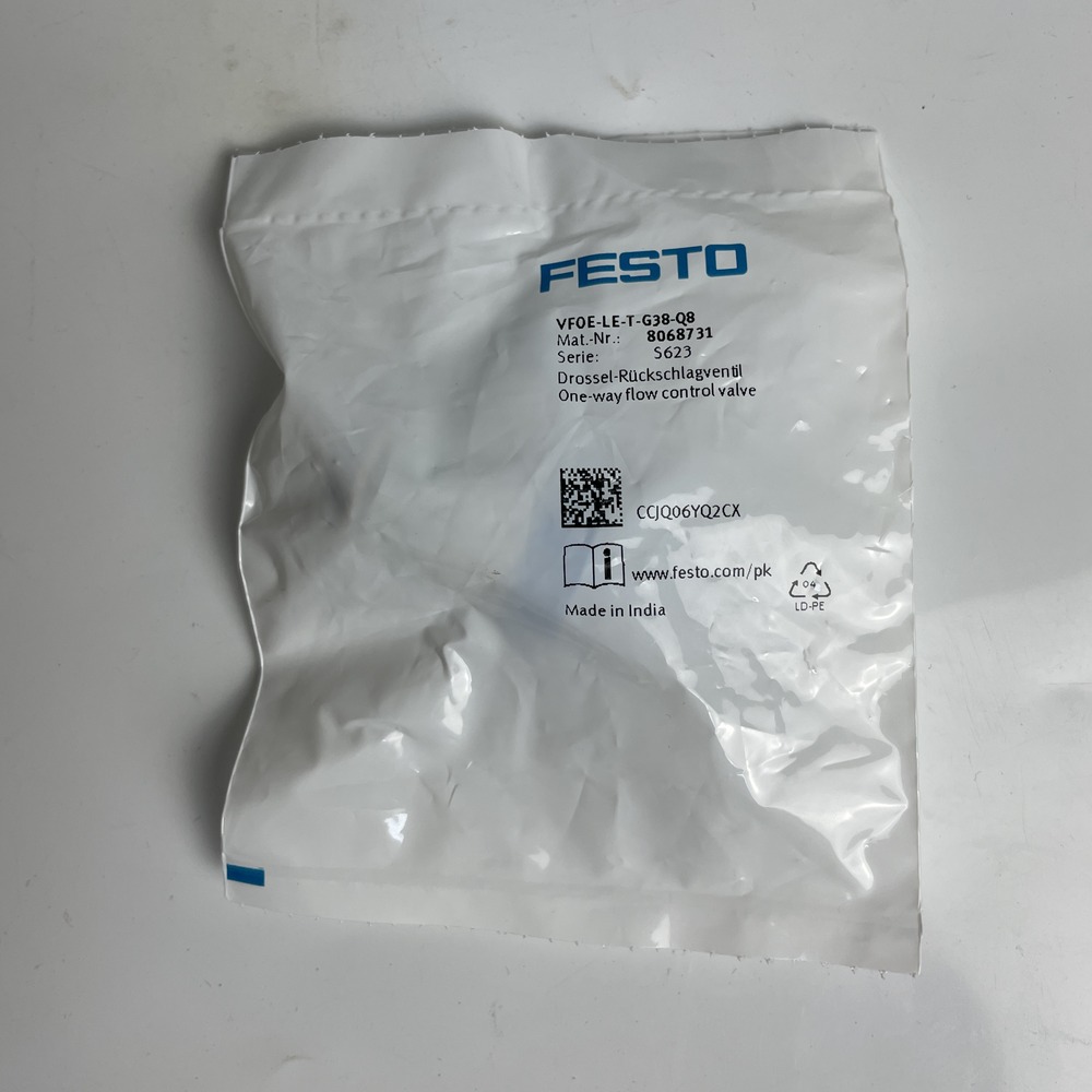 FESTO 费斯托 单向节流阀 VFOE-LE-T-G38-Q8  8068731