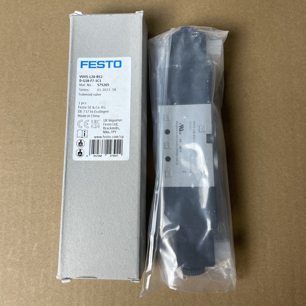 FESTO 费斯托 电磁阀 VUVS-L30-P53C-MZD-G38-F8 575617 产品图片