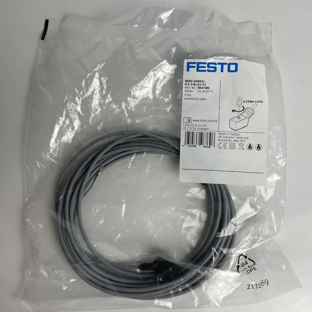FESTO 费斯托 连接电缆 NEBV-Z4WA2L-R-E-5-N-LE2-S1 8047680