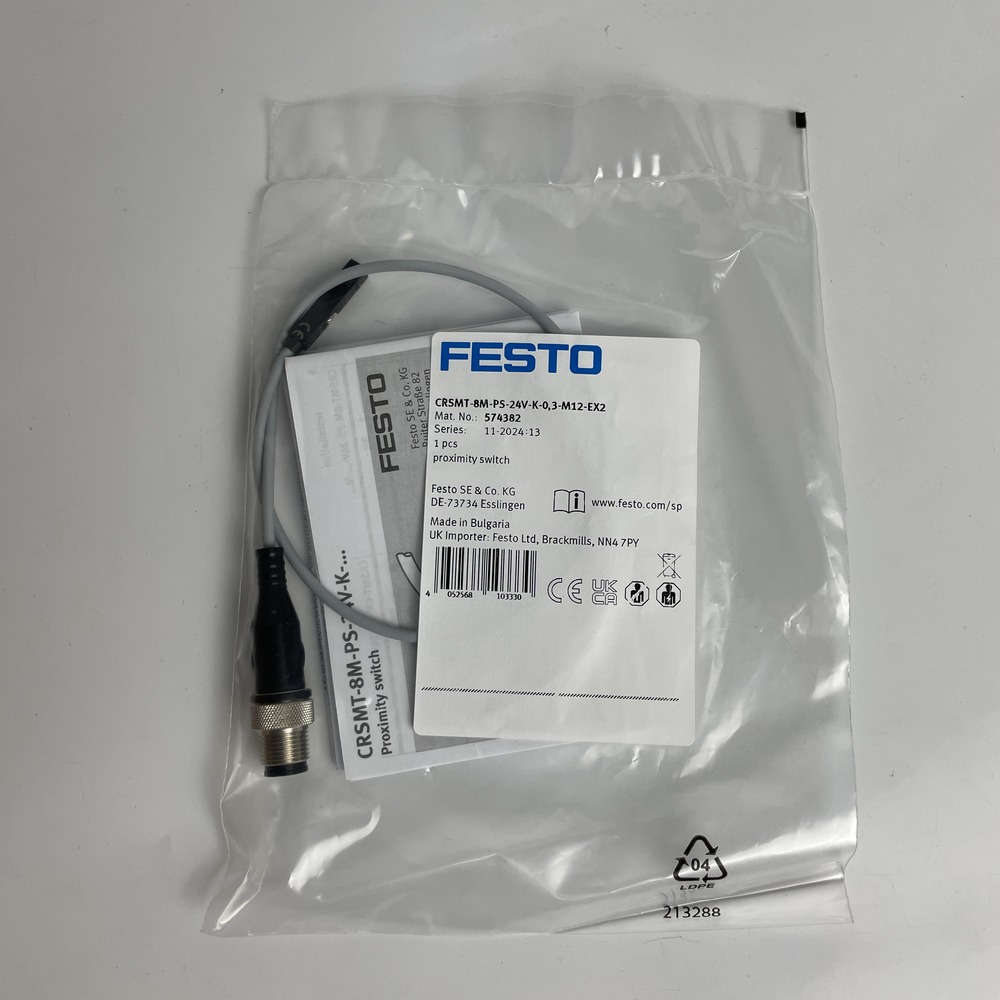 FESTO 费斯托 接近开关 CRSMT-8M-PS-24V-K-0,3-M12-EX2 574382