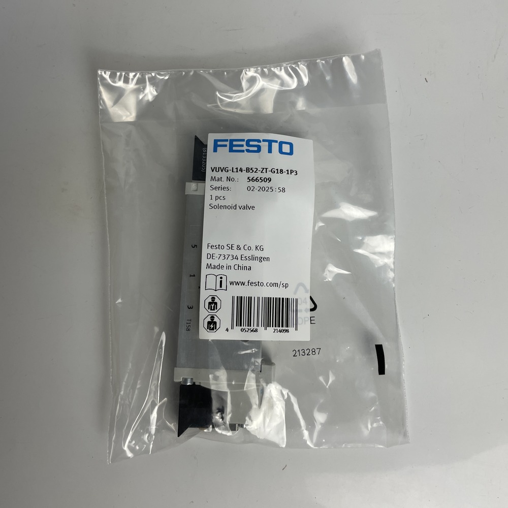 FESTO 费斯托 电磁阀 VUVG-L14-B52-ZT-G18-1P3 566509