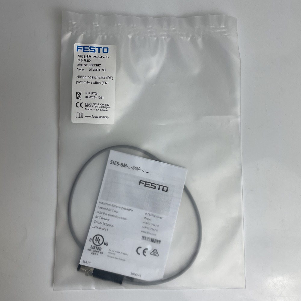 FESTO 费斯托 接近开关 SIES-8M-PS-24V-K-0,3-M8D 551387