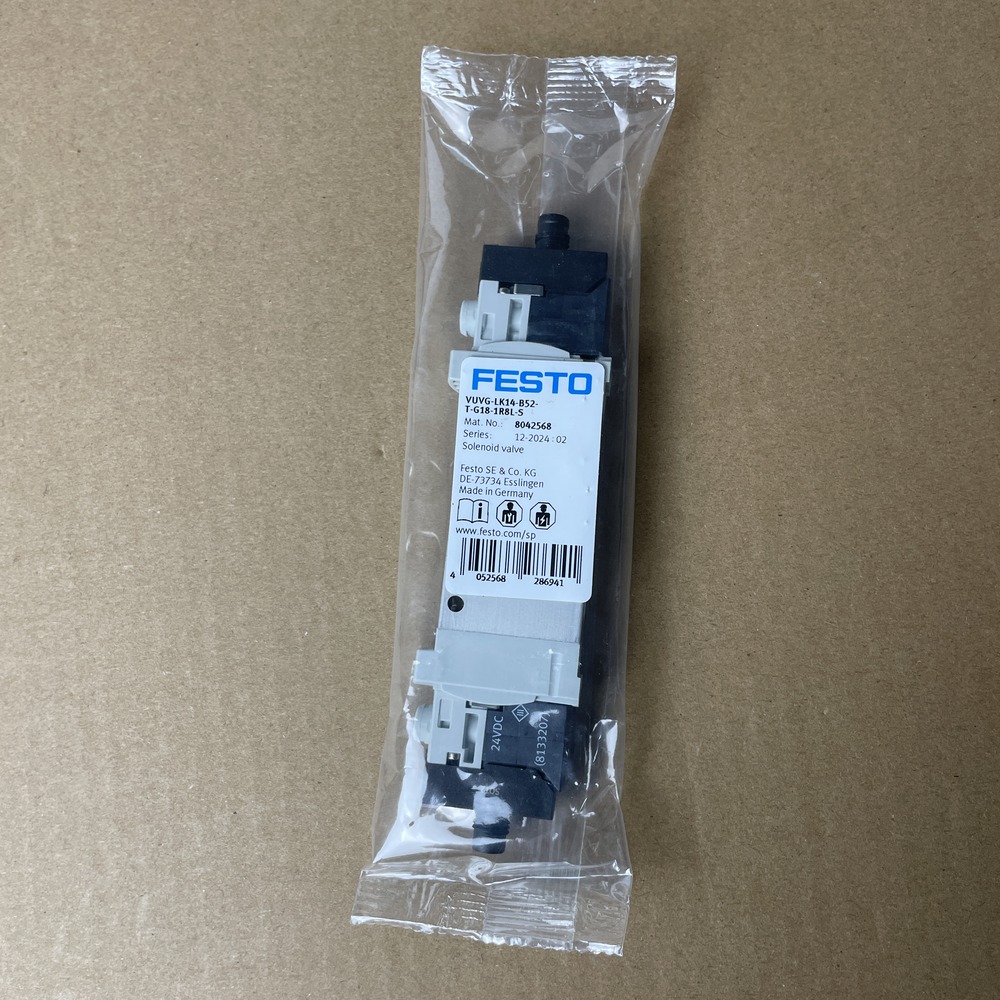 FESTO 费斯托 电磁阀 VUVG-LK14-B52-T-G18-1R8L-S 8042568 产品图片