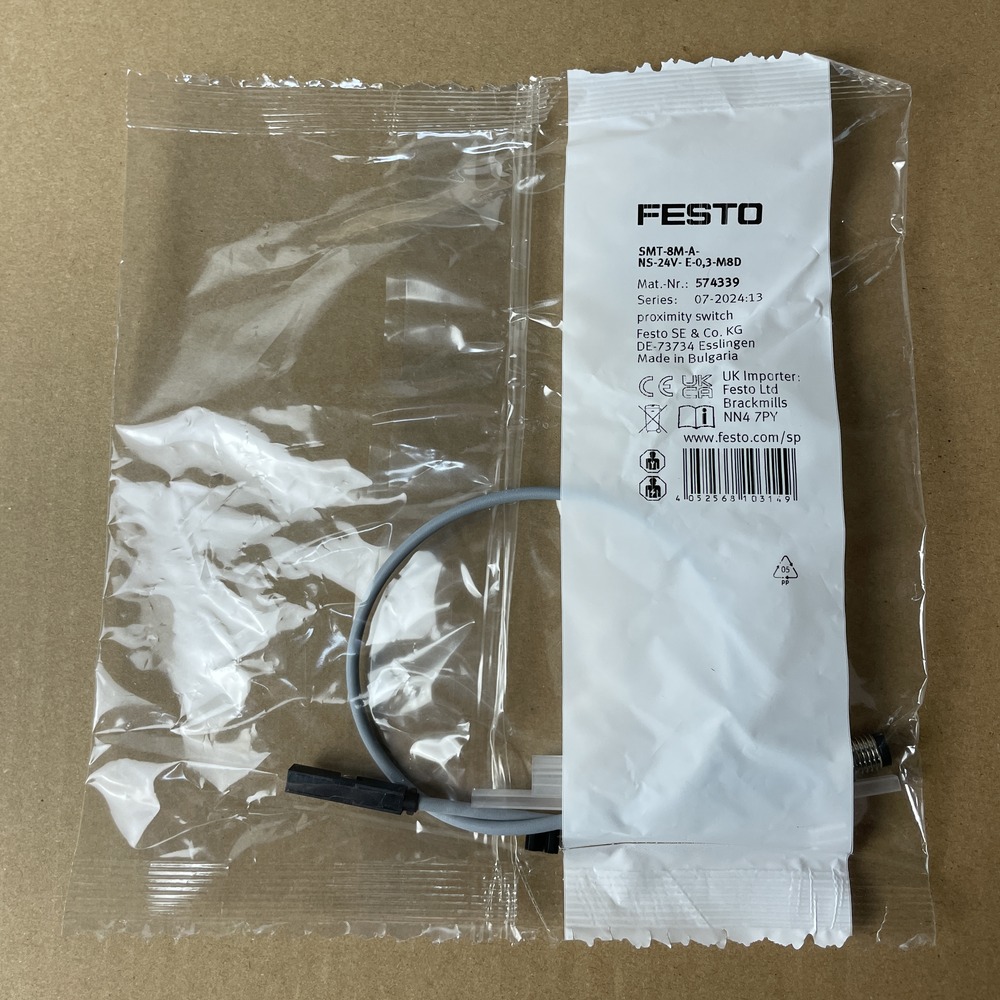 FESTO 费斯托 接近开关 SMT-8M-A-NS-24V-E-0,3-M8D 574339 产品图片