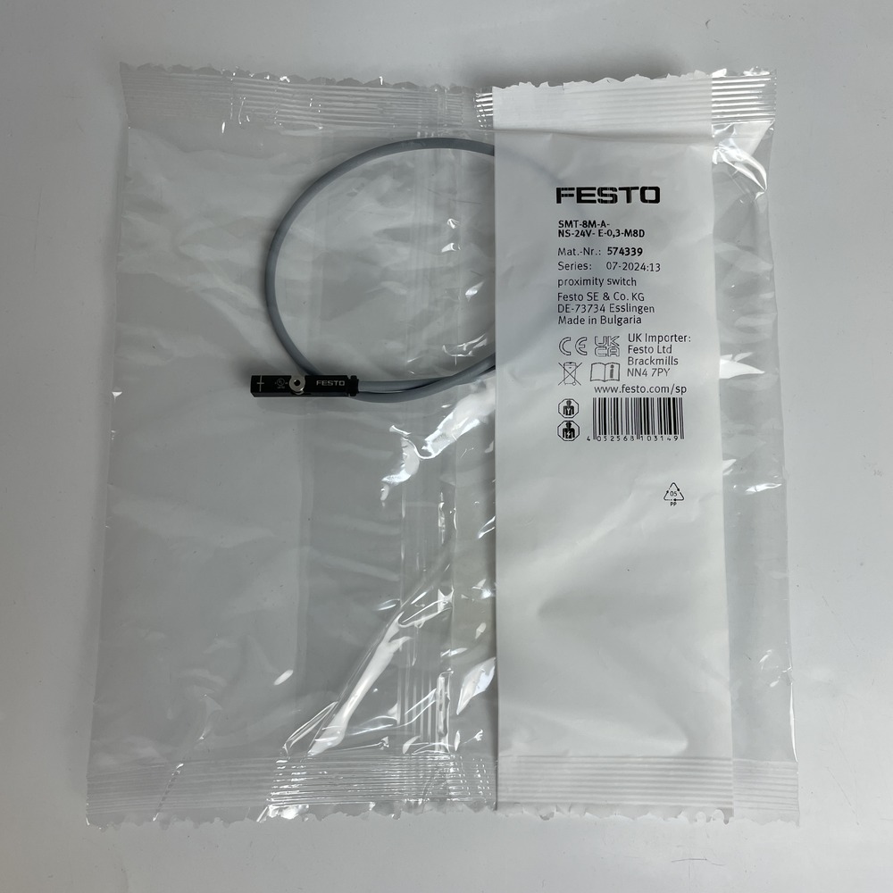 FESTO 费斯托 接近开关 SMT-8M-A-NS-24V-E-0,3-M8D 574339