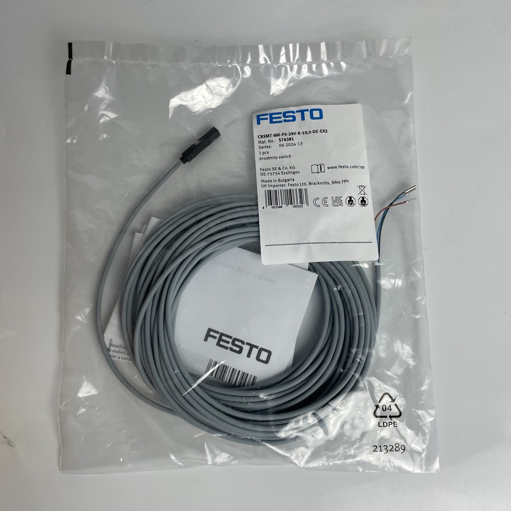 FESTO 费斯托 接近开关 CRSMT-8M-PS-24V-K-10,0-OE-EX2 574381