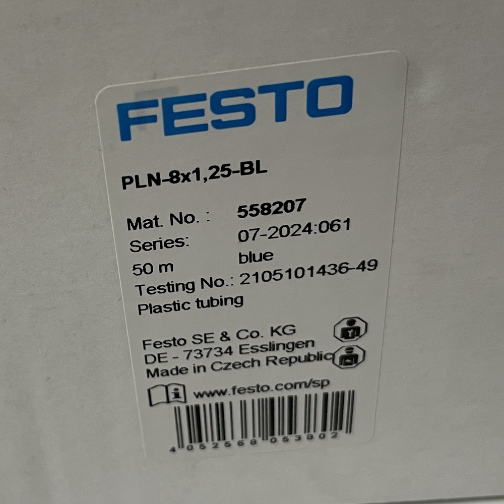 FESTO 费斯托 塑料气管 PLN-8X1,25-BL 558207