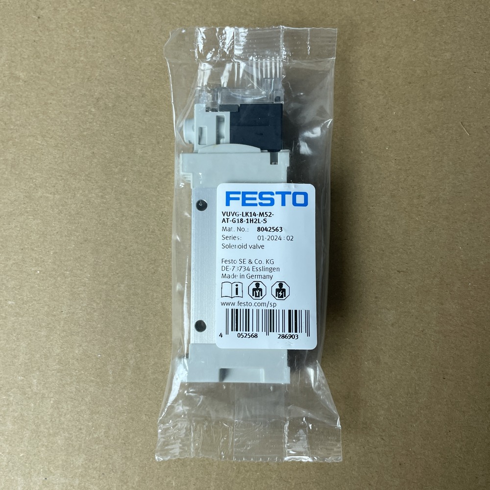 FESTO 费斯托 电磁阀 VUVG-LK14-M52-AT-G18-1H2L-S 8042563 产品图片