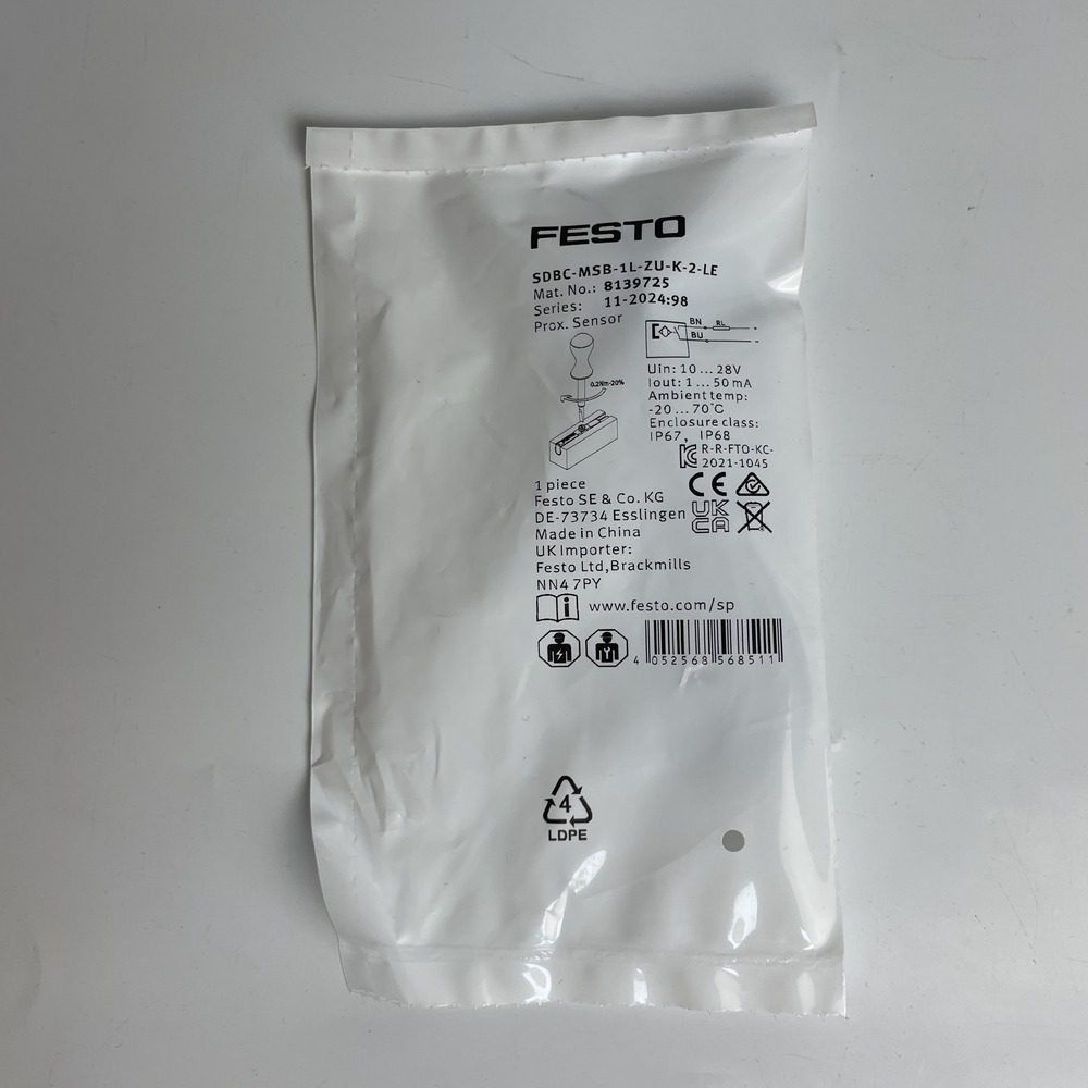 FESTO 费斯托 接近开关 SDBC-MSB-1L-ZU-K-2-LE 8139725