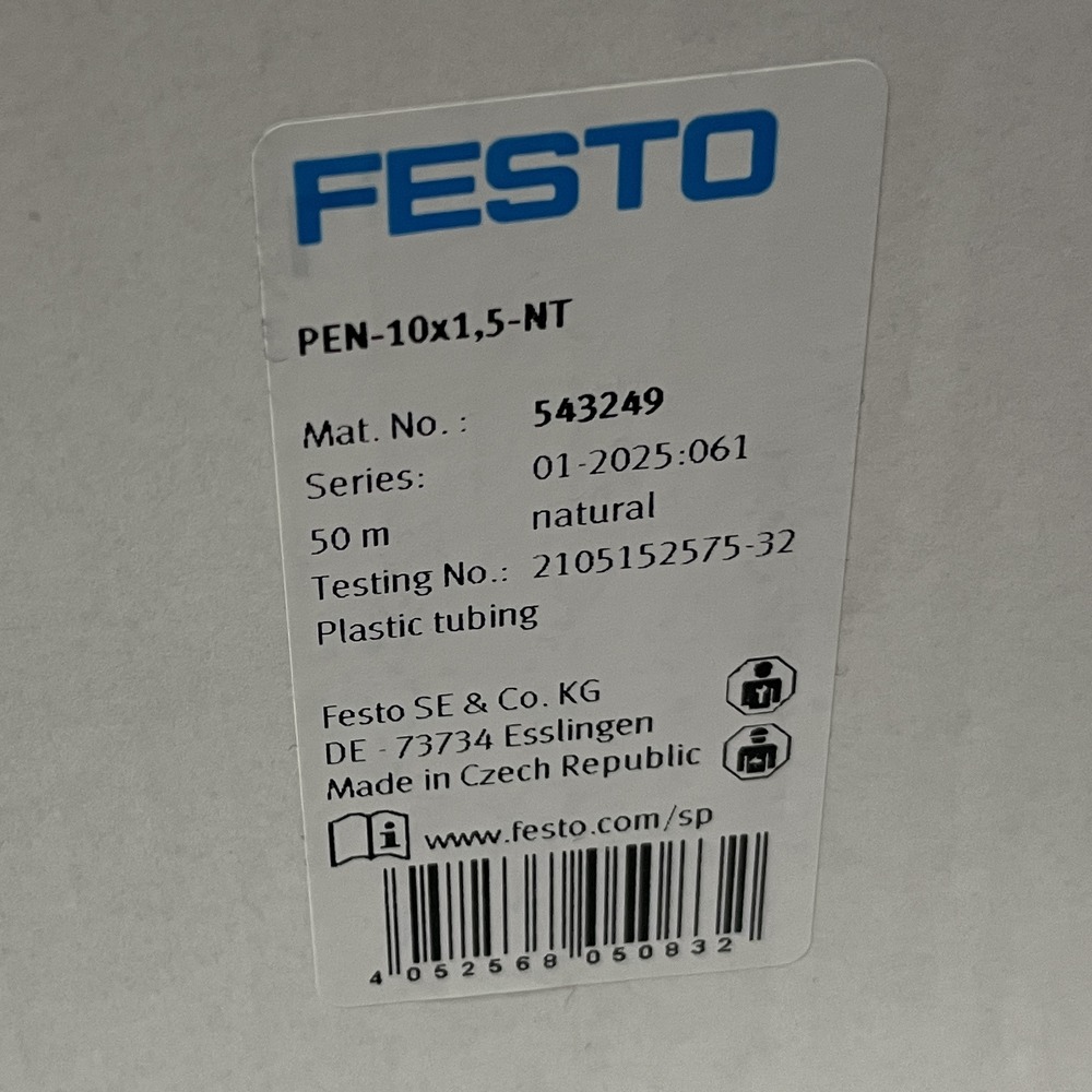 FESTO 费斯托 塑料气管 PEN-10X1,5-NT 543249 产品图片