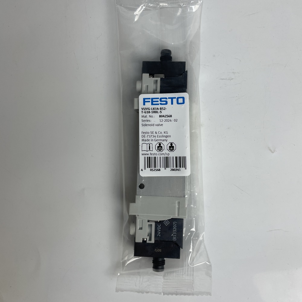 FESTO 费斯托 电磁阀 VUVG-LK14-B52-T-G18-1R8L-S 8042568