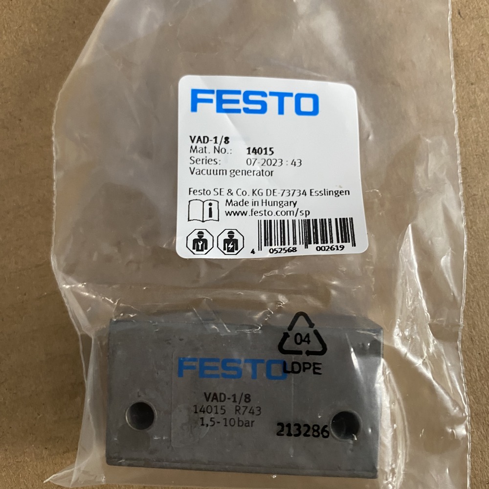 FESTO 费斯托 真空发生器 VAD-1/8 14015 产品图片
