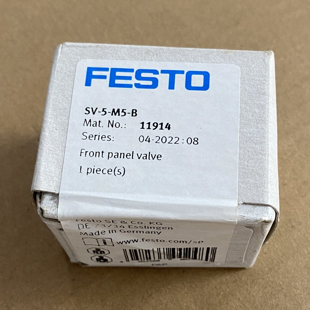 FESTO 费斯托 面板安装式阀 SV-5-M5-B 11914 产品图片