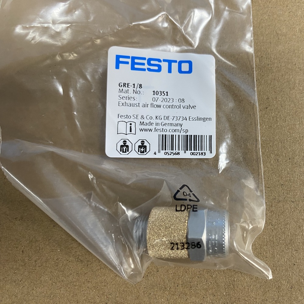 FESTO 费斯托 排气节流阀 GRE-1/8 10351 产品图片