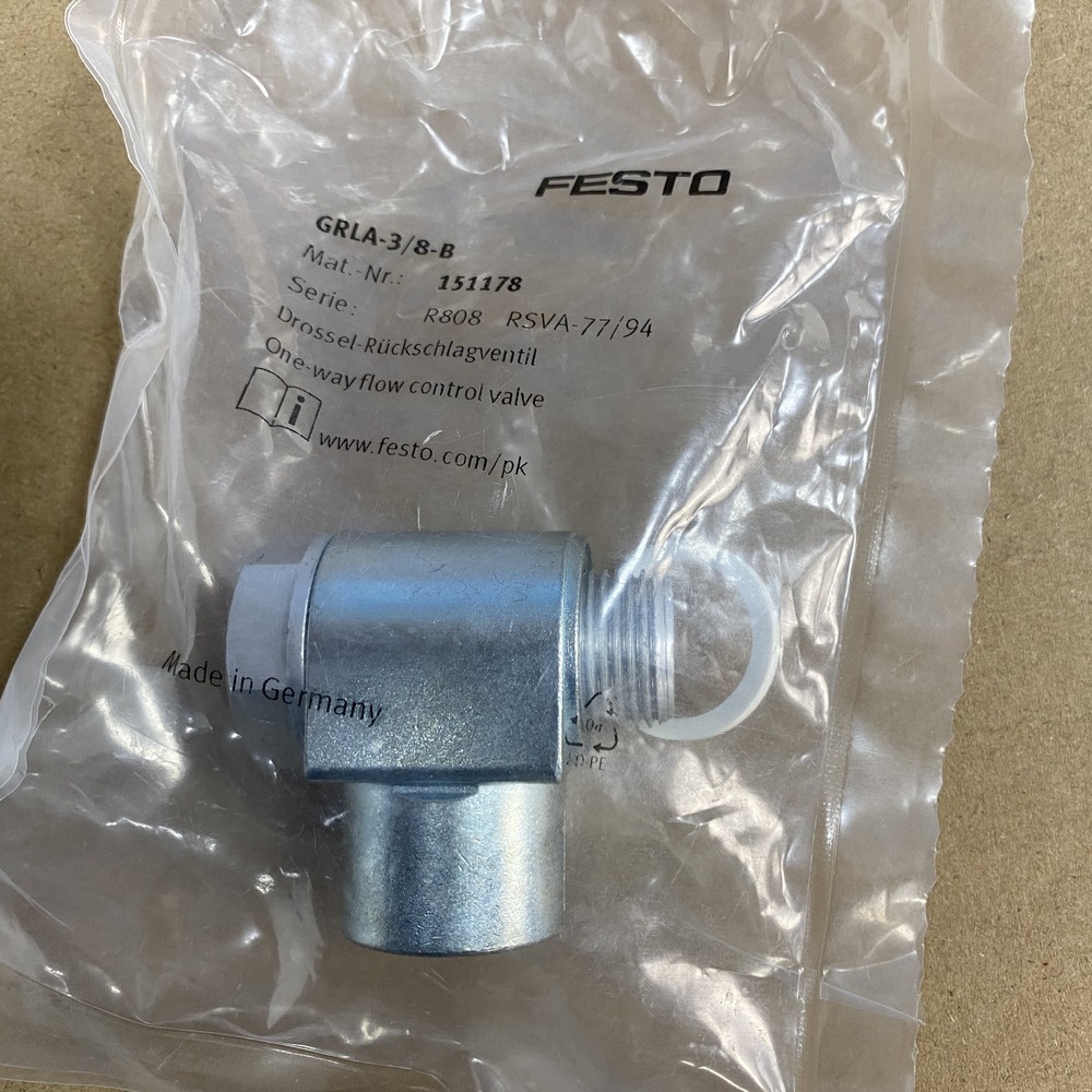 FESTO 费斯托  单向节流阀  GRLA-3/8-B  151178