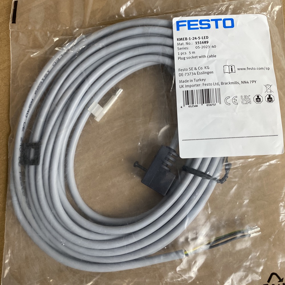 FESTO 费斯托 带电缆插座 KMEB-1-24-5-LED 151689 产品图片