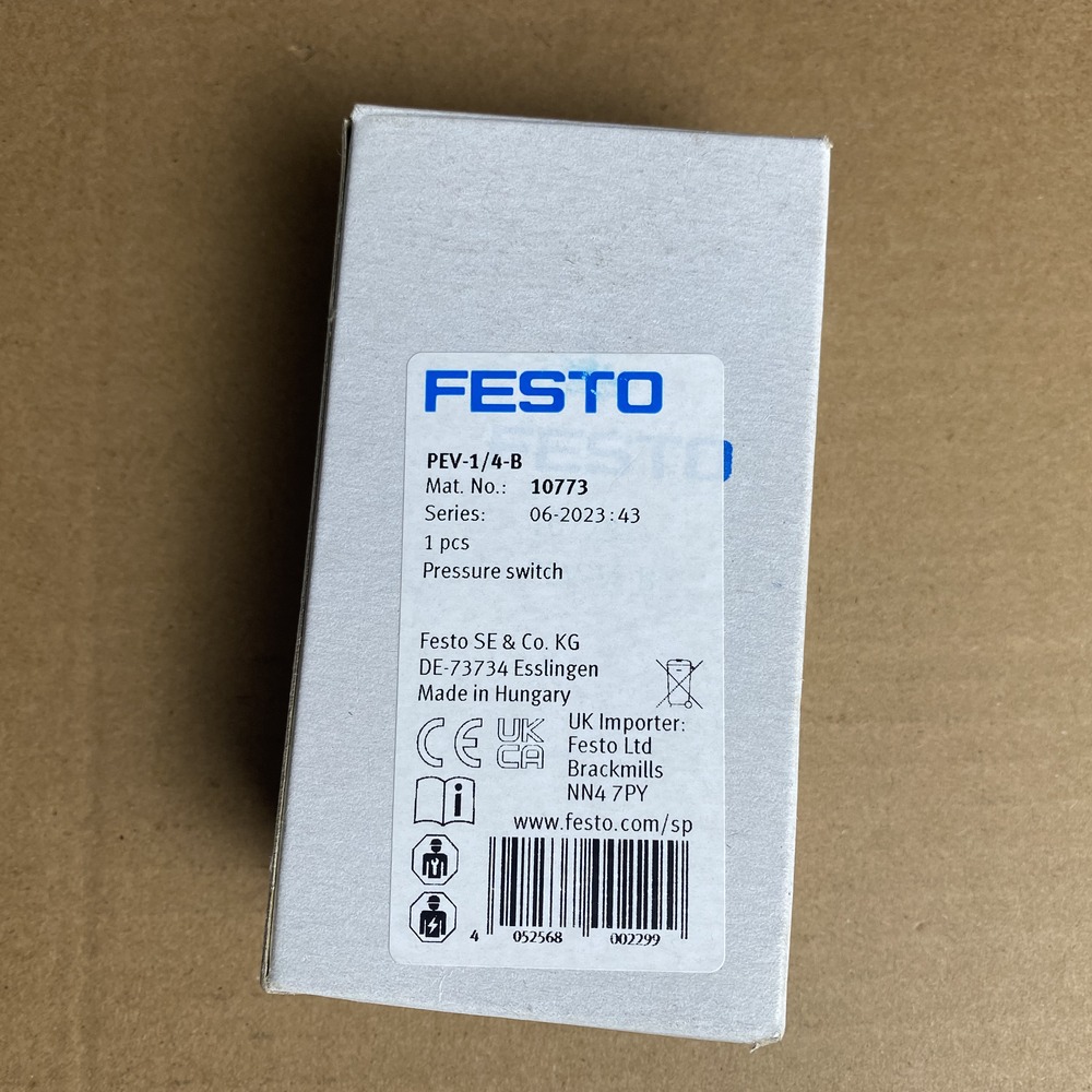 FESTO 费斯托 压力开关 PEV-1/4-B 10773 产品图片