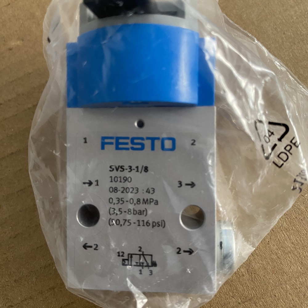 FESTO 费斯托  前面板安装式阀  SVS-3-1/8  10190