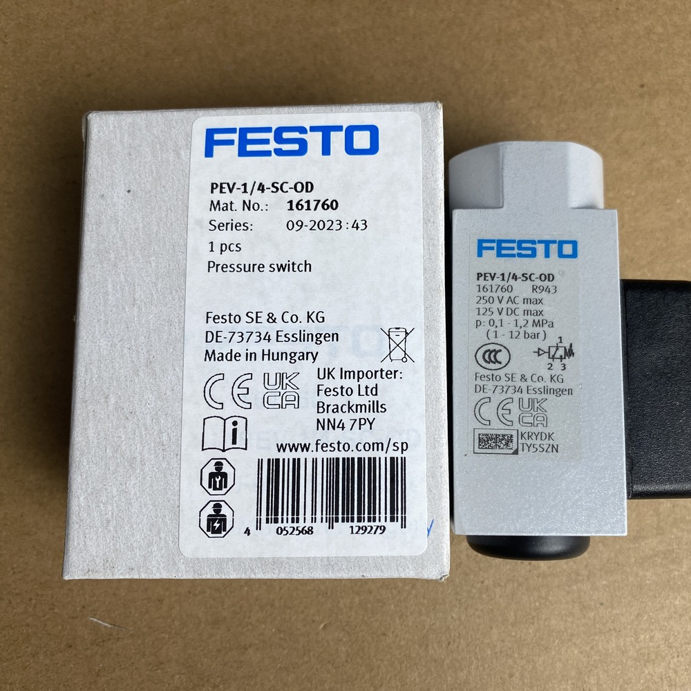 FESTO 费斯托  压力开关  PEV-1/4-SC-OD  161760