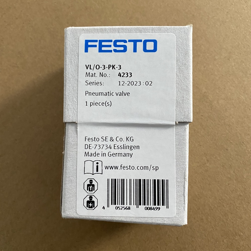 FESTO 费斯托 气控阀 VL/O-3-PK-3 4233