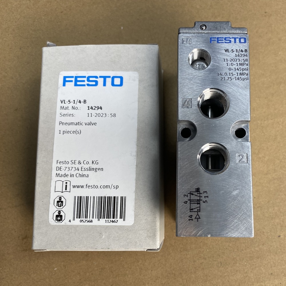 FESTO 费斯托 气控阀 VL-5-1/4-B 14294 产品图片